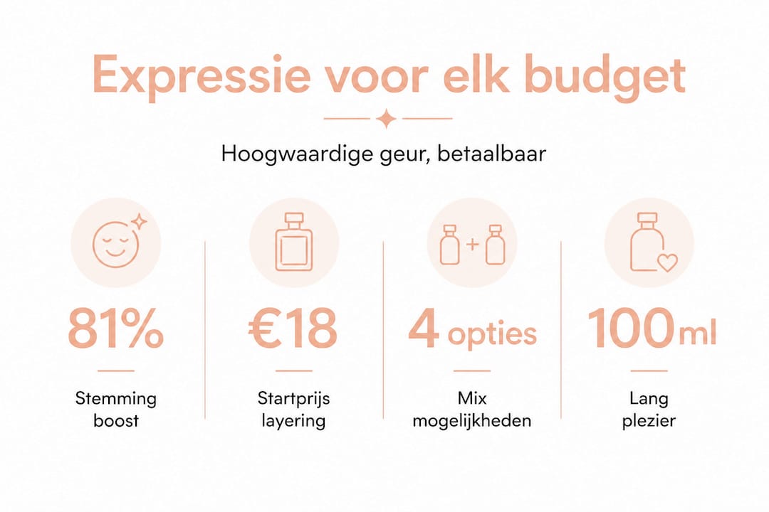 In deze infographic vind je interessante cijfers over betaalbare parfums en hun populariteit.