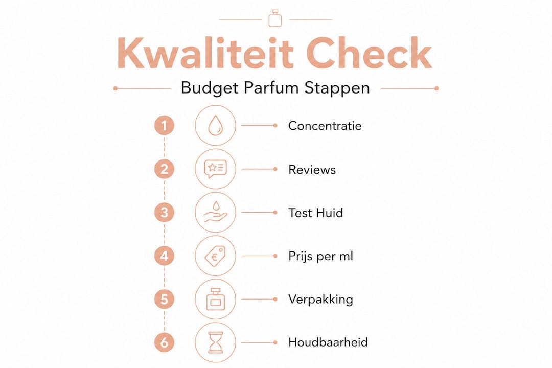 Infographic: Stappenplan om de beste budget parfum te kiezen