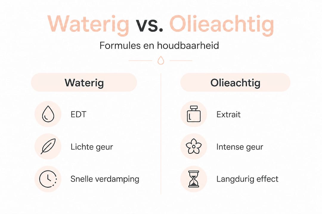 Infographic: Verschillen tussen waterbasis- en oliebasisparfums op een rij
