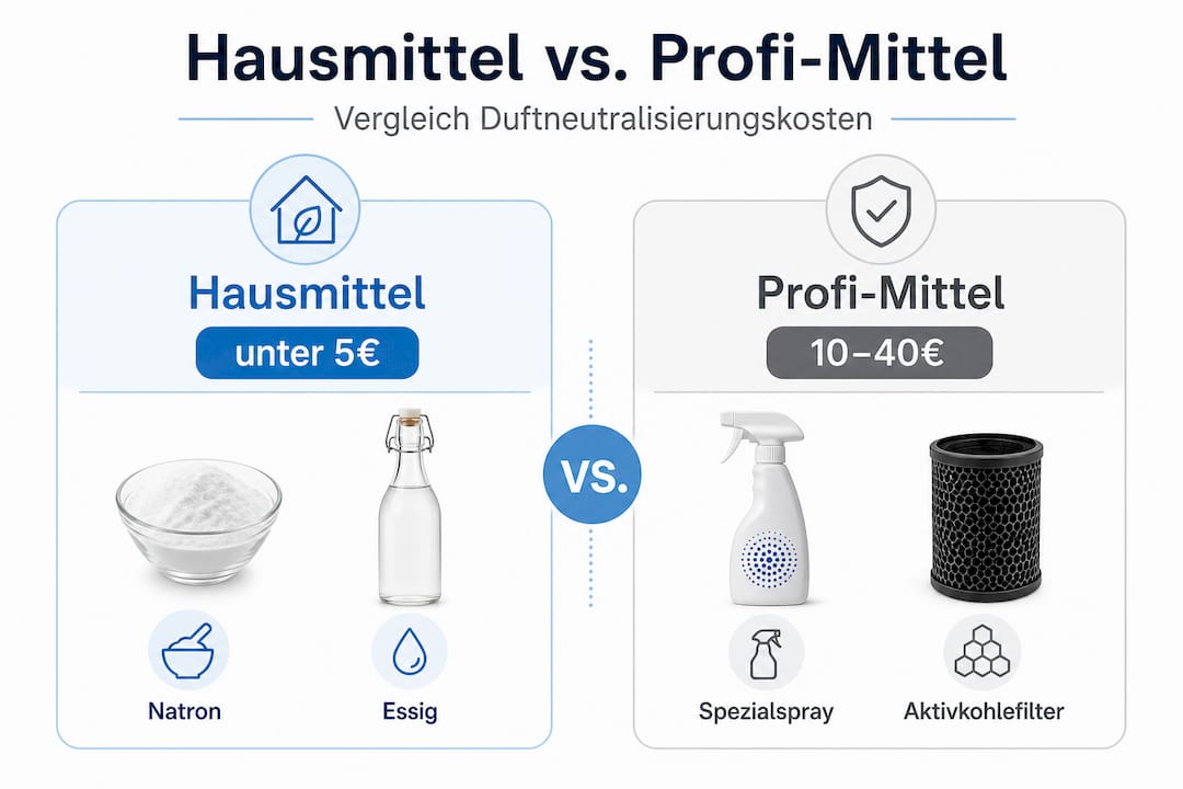 Infografik: Was kosten Hausmittel im Vergleich zu professionellen Produkten?