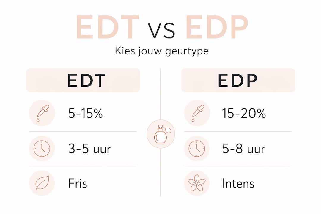 Infographic: Wat is het verschil tussen Eau de Toilette en Eau de Parfum?