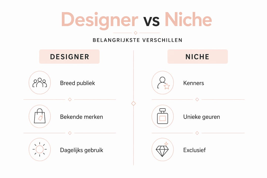 Infographic: het verschil tussen designerparfums en nichegeuren