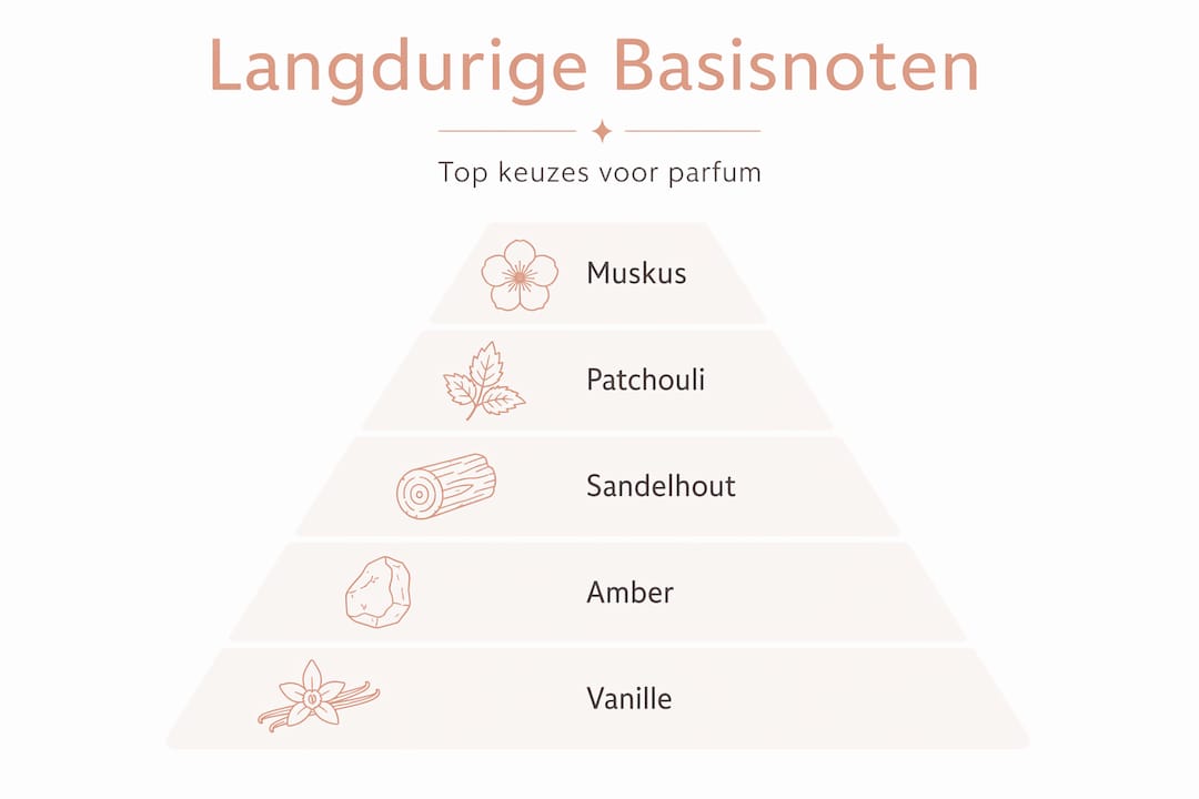 Infographic: de basisnoten van parfums die het langst blijven hangen