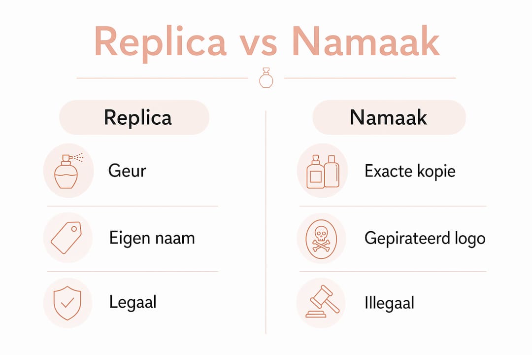 Infographic: het verschil tussen replica en imitatieparfums