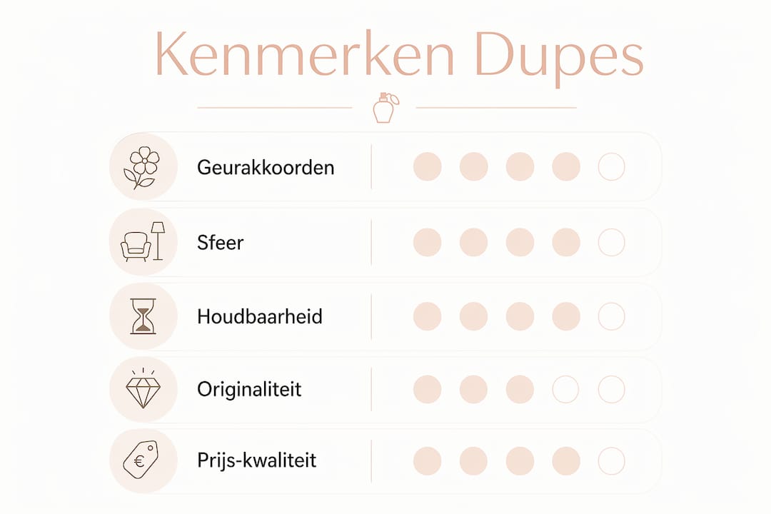 Infographic: waar moet een goede dupe geur aan voldoen?