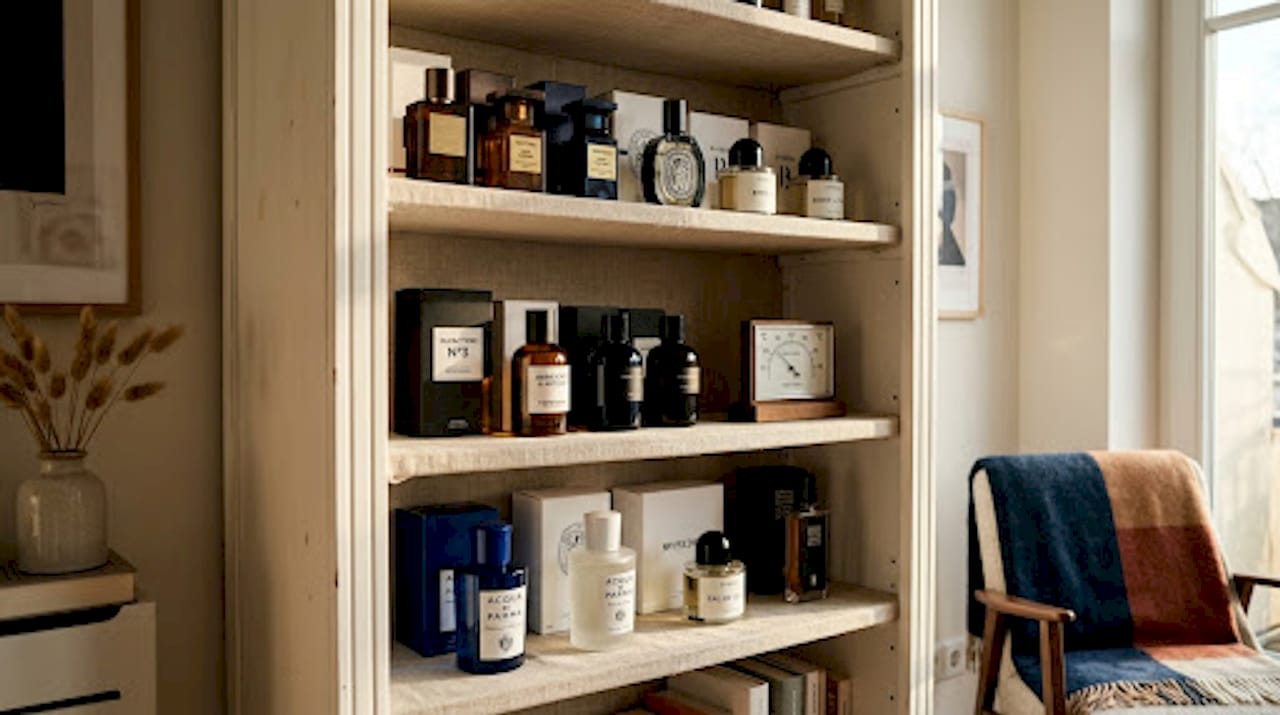 Meine Parfums bewahre ich am liebsten in einer kühlen, dunklen Ecke meines Schranks auf.