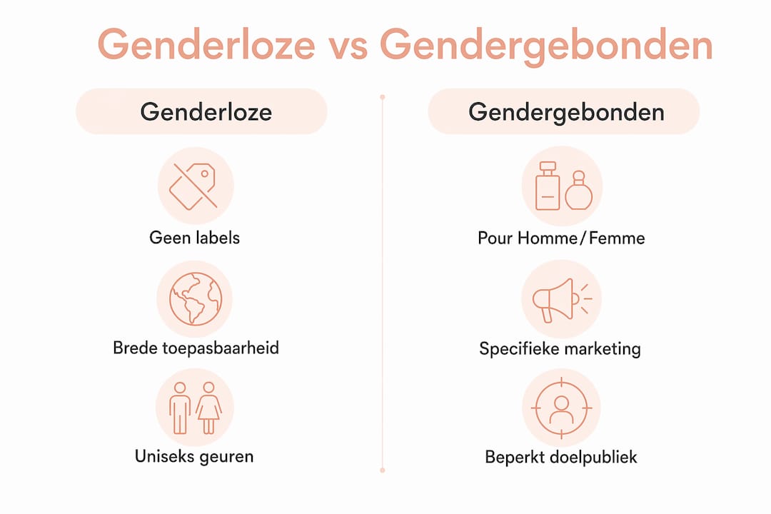 Infographic: het verschil tussen uniseks en traditionele parfums
