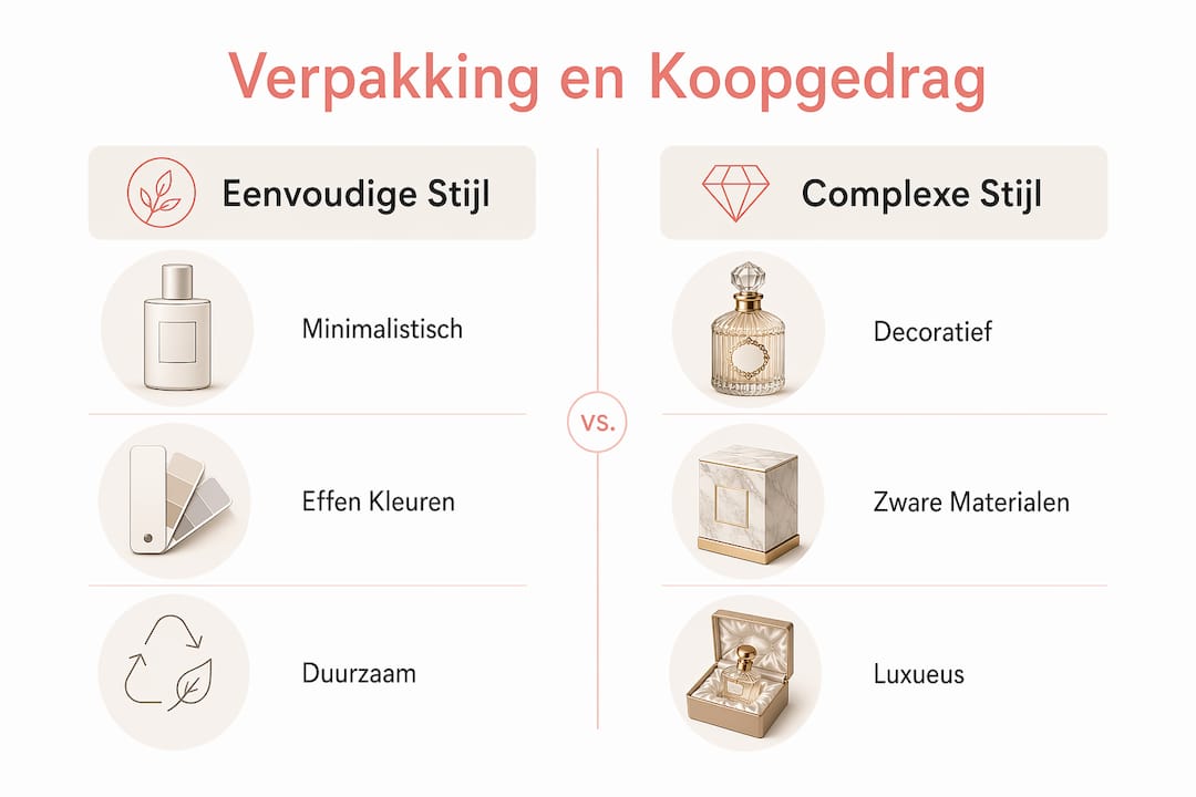 Infographic: een overzicht van simpele versus luxe parfumverpakkingen