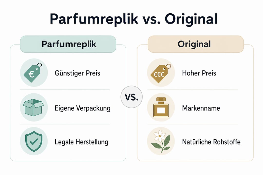 Infografik: Parfum-Original vs. Duftzwillinge im Vergleich