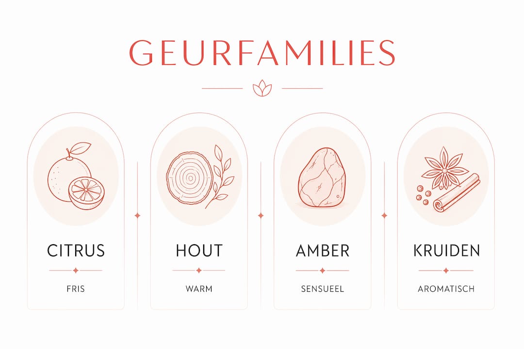 Overzicht van geurfamilies bij uniseks parfums: ontdek welke geurtypes passen bij jouw stijl