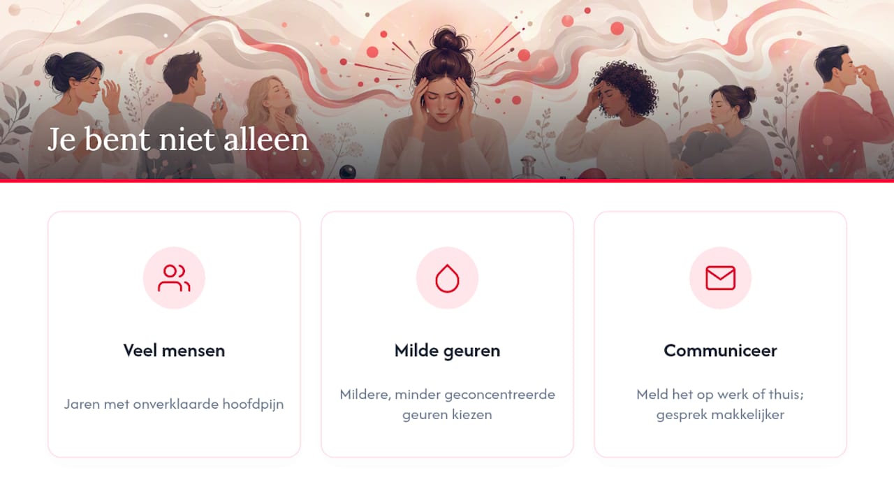 Je bent niet de enige met geurgevoeligheid — overview diagram