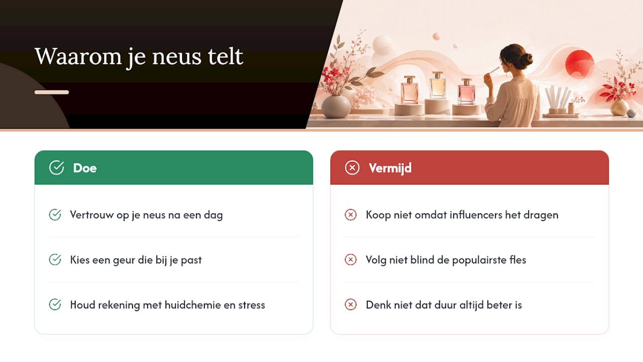Waarom je eigen neus de beste gids is — overview diagram