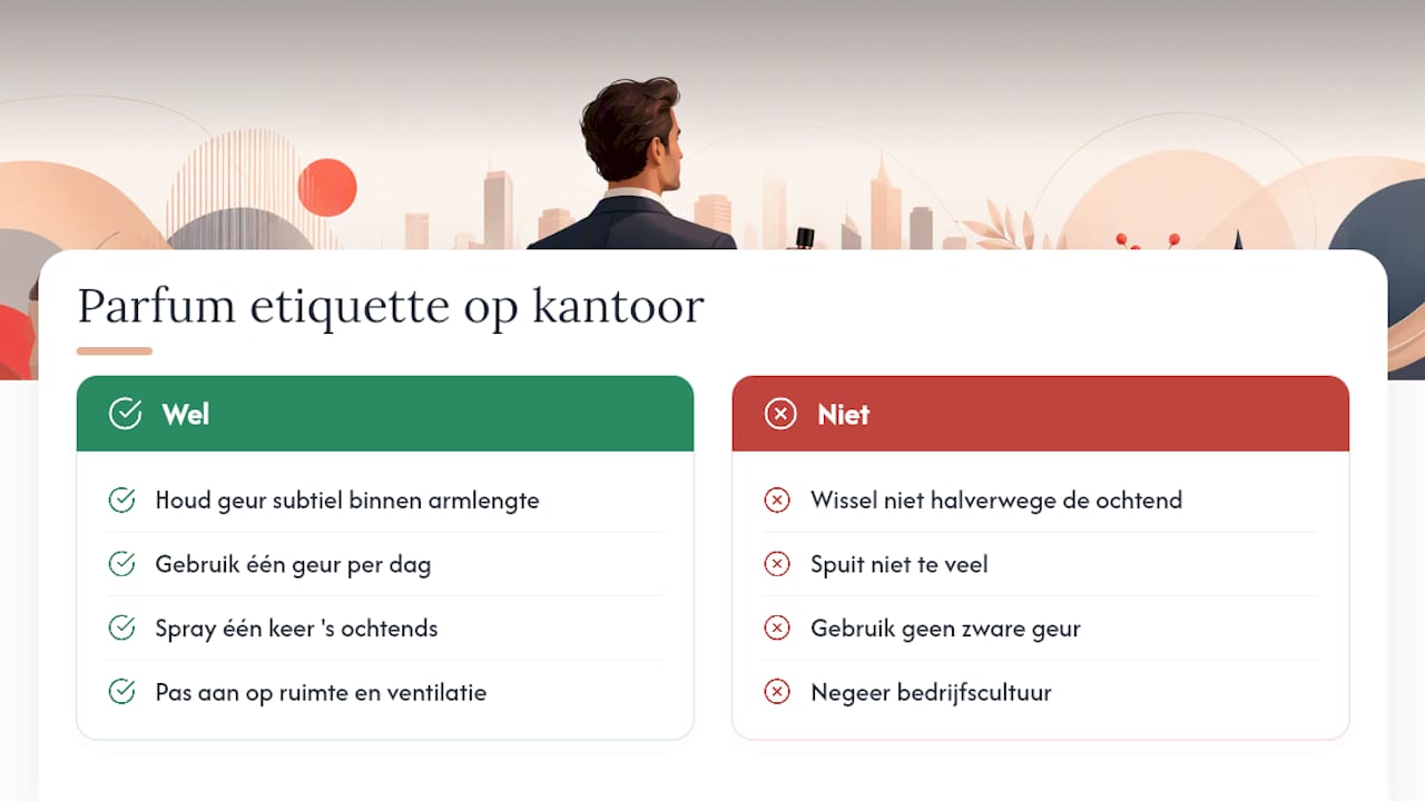Hvad er etiketten omkring parfume på en delt arbejdsplads? — oversigtsdiagram