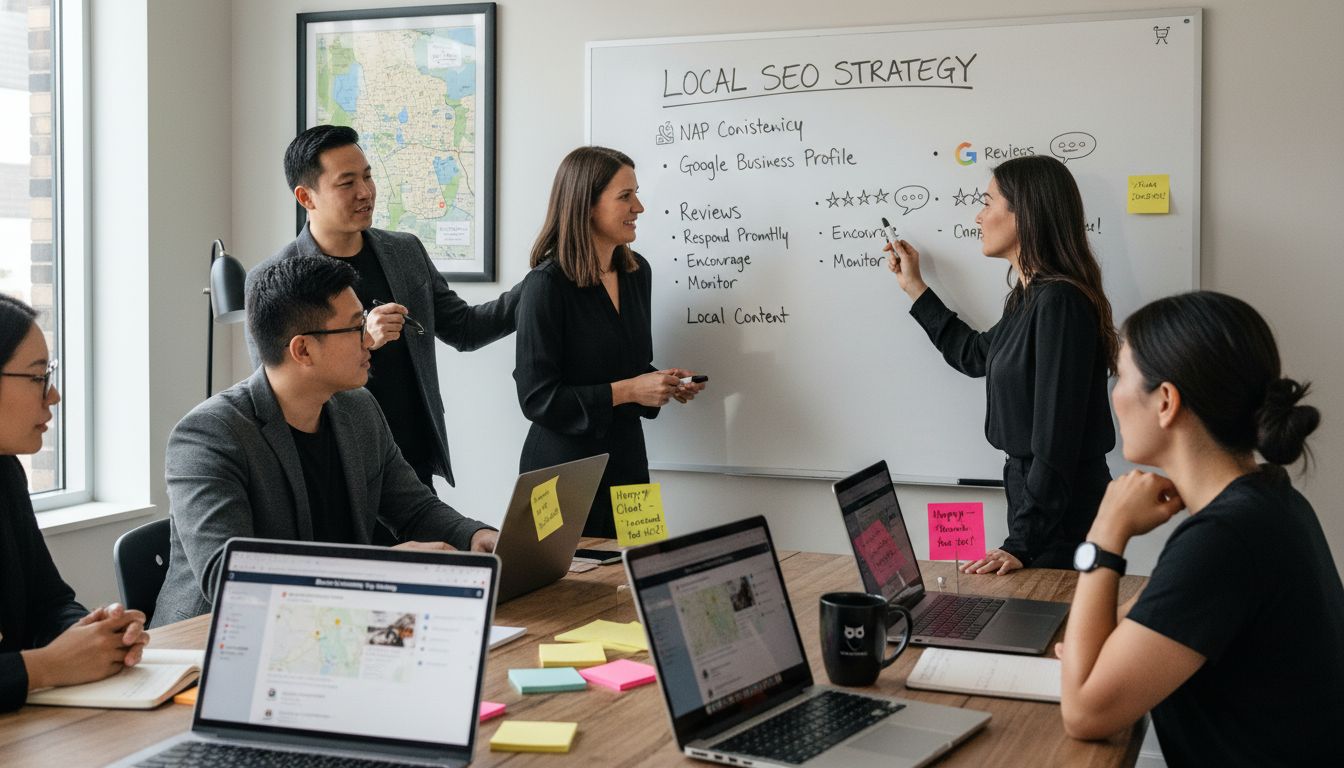 local seo strategy meeting