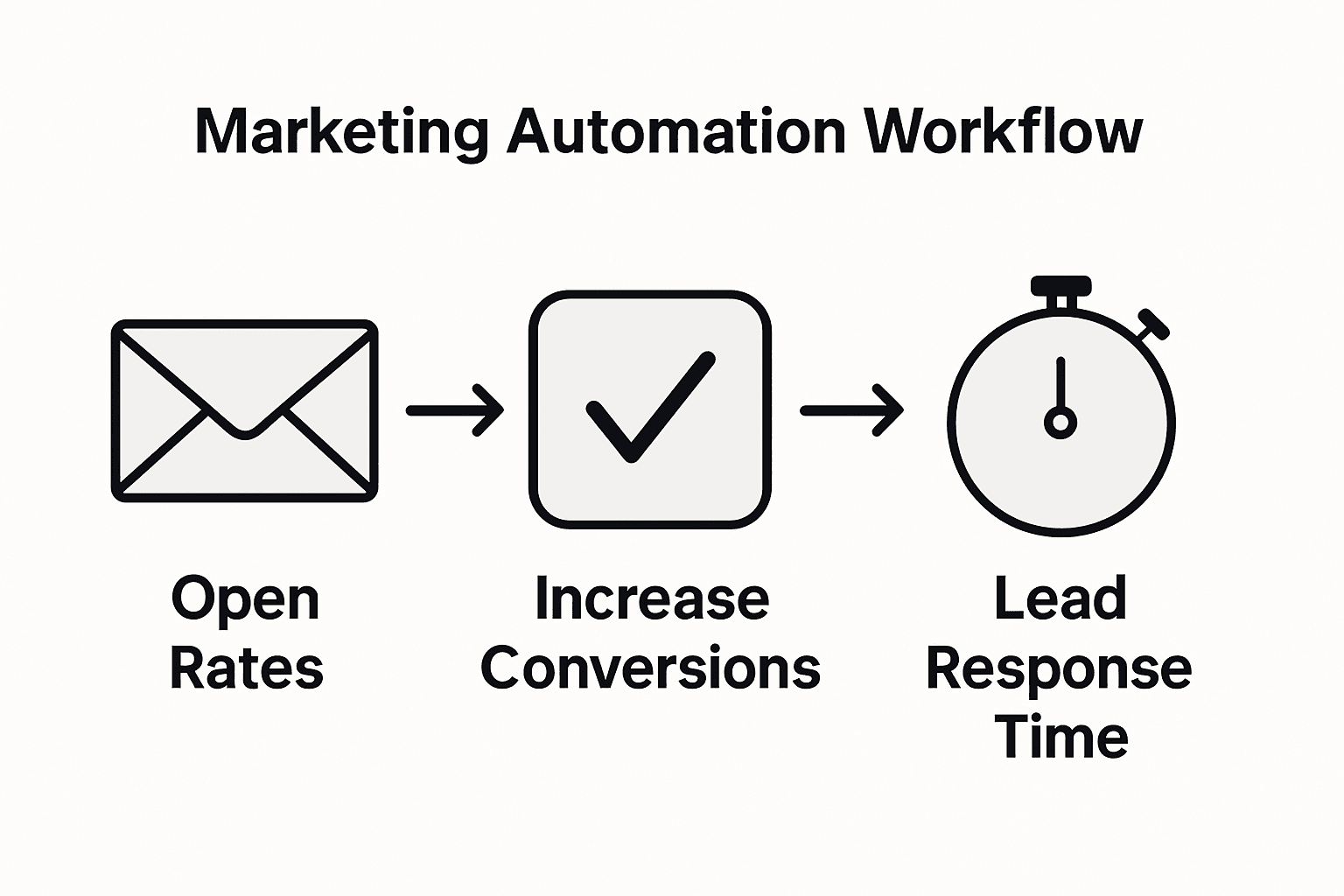 Infographic showing key automation workflow metrics