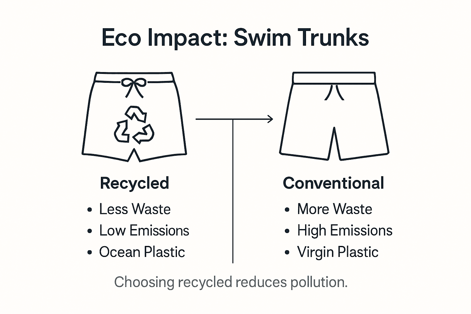 Infographic compares eco impact of trunk types