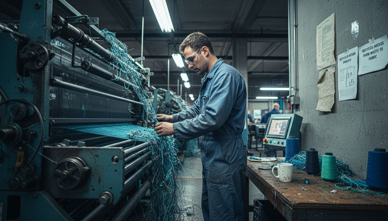 Making swimwear from recycled fishing nets