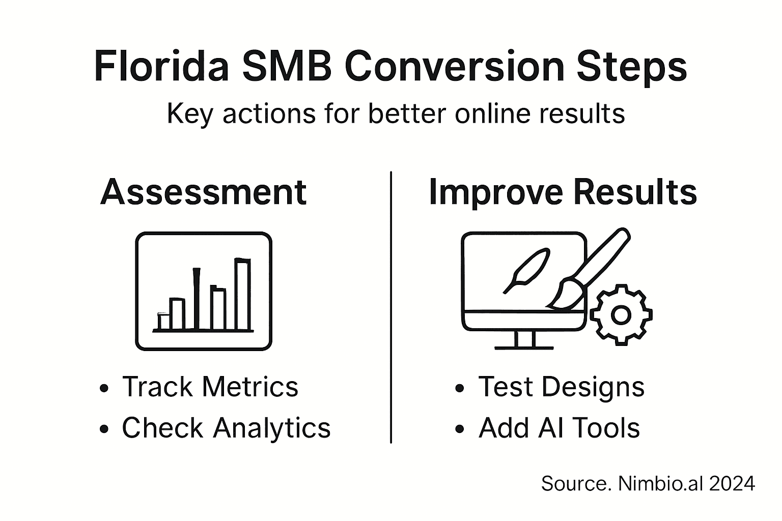 Infographic steps to optimize SMB conversions