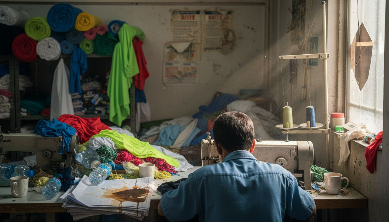 Swimwear factory production synthetic materials