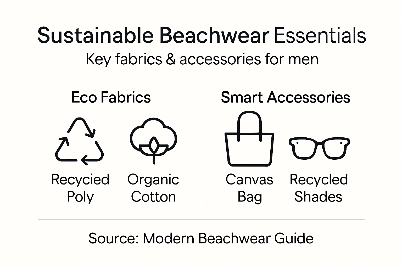 Infographic essentials for sustainable beachwear