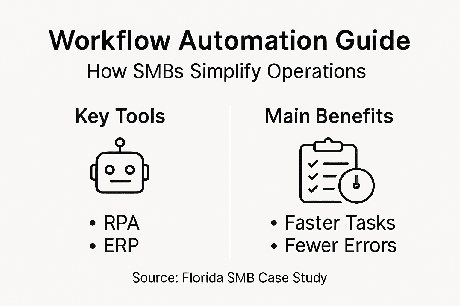 Infographic on workflow automation for SMBs