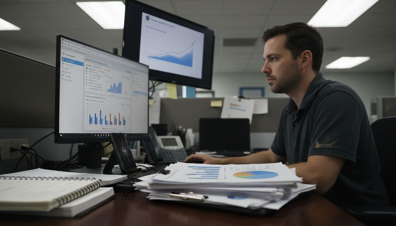 SEO specialist reviewing Domain Authority reports