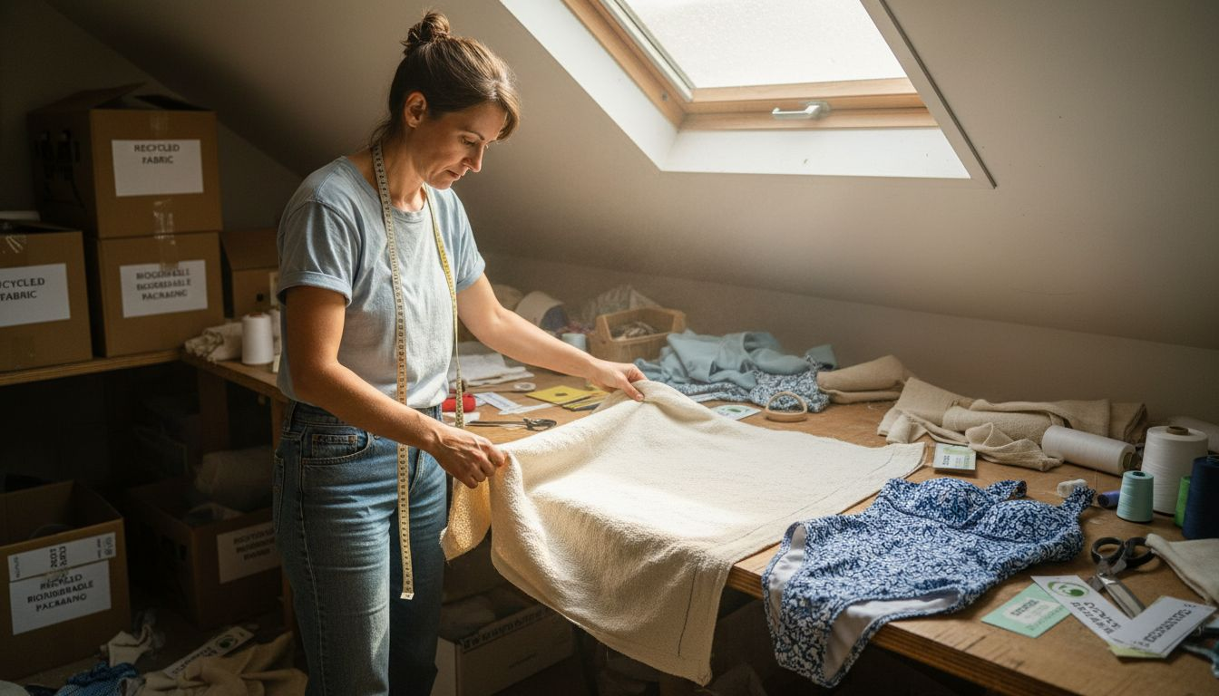 Swimwear studio using recycled materials