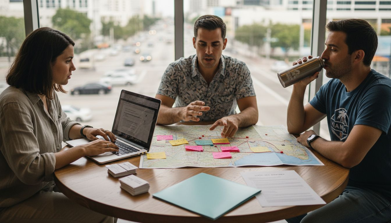 Marketing team plans Florida local SEO strategy
