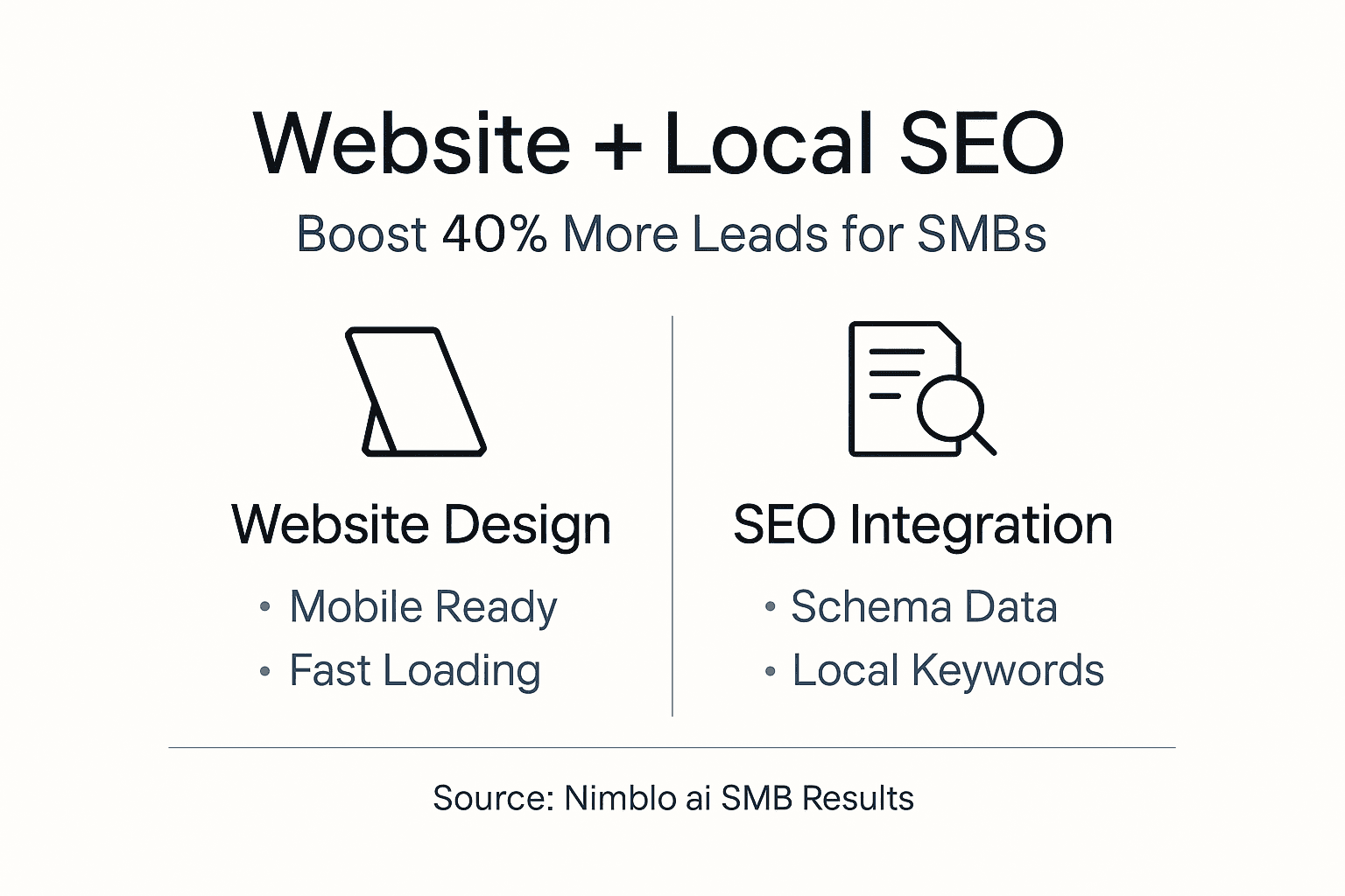 Infographic website and SEO integration benefits
