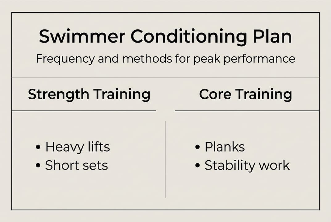 Infographic swimmer conditioning plan essentials