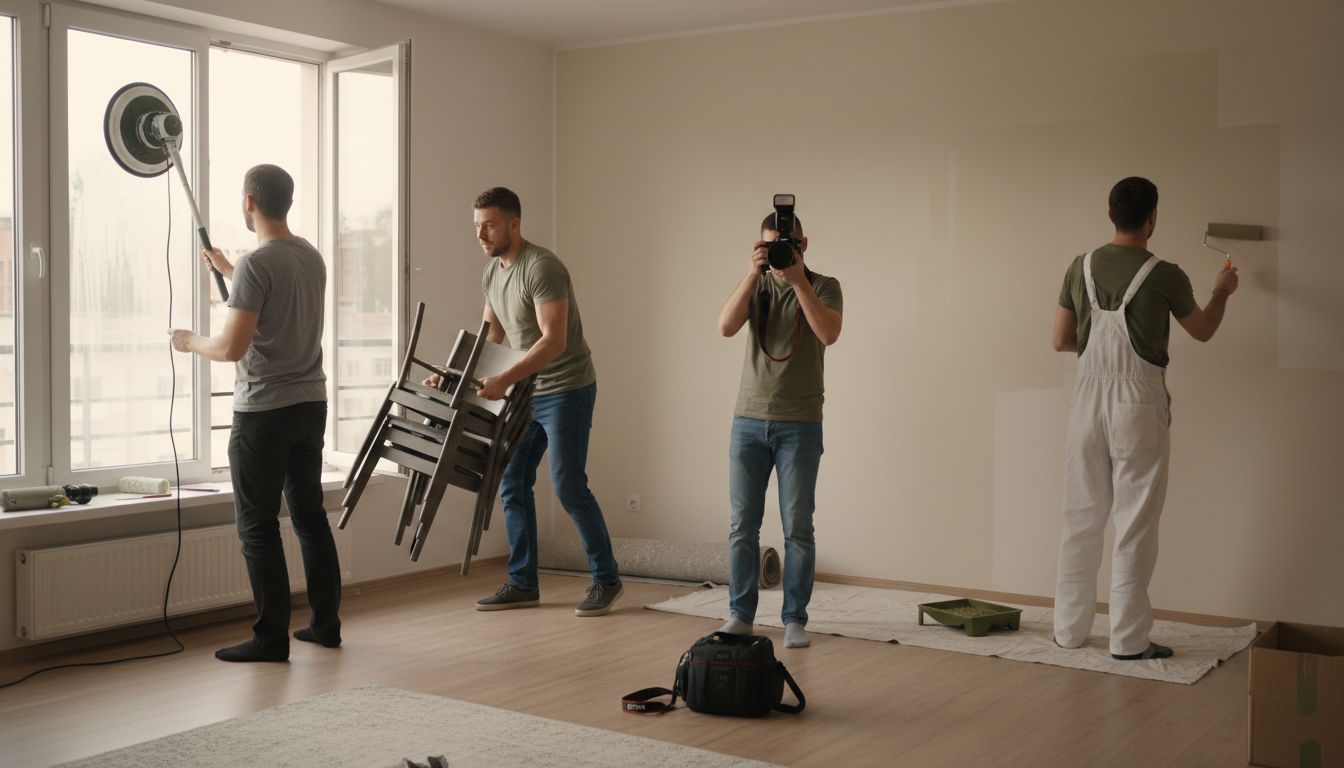 почистване имот отдаване