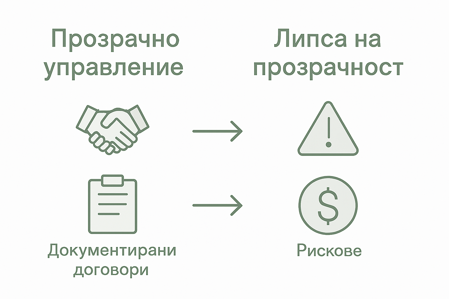 Инфографика: Сравнение на прозрачността при управлението на имоти