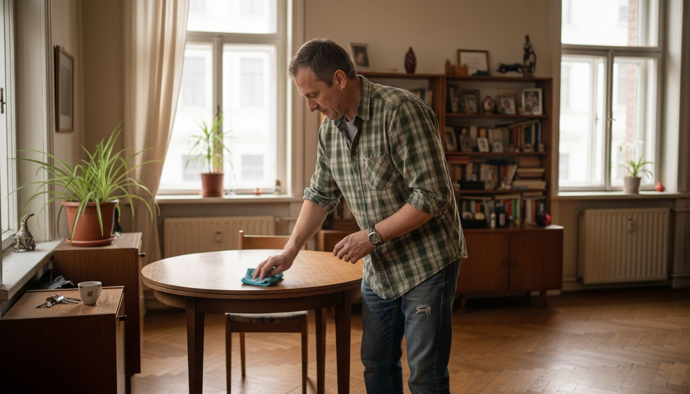 Собственик подготвя интериора на апартамент в София