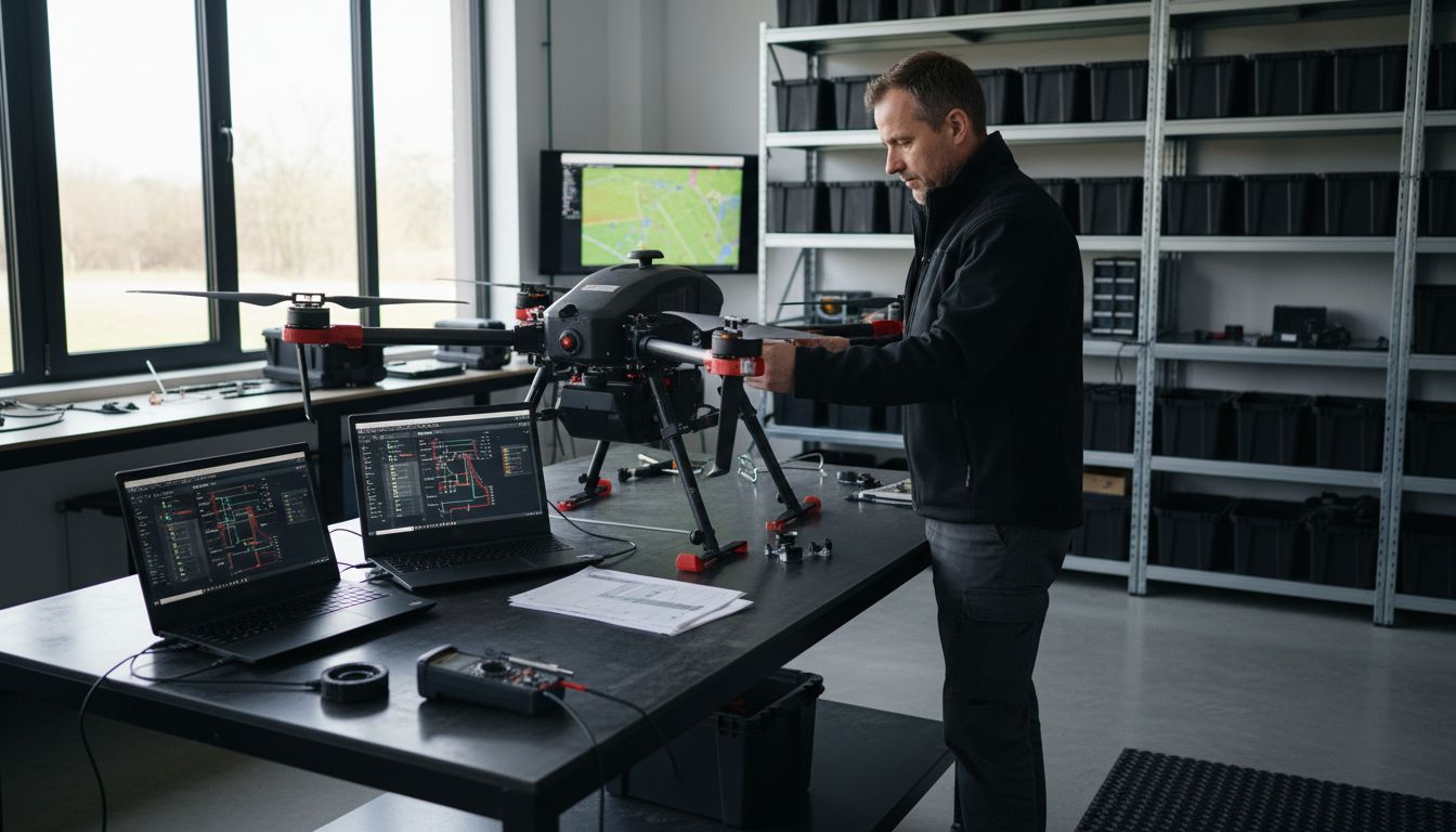 configurazione drone sensori