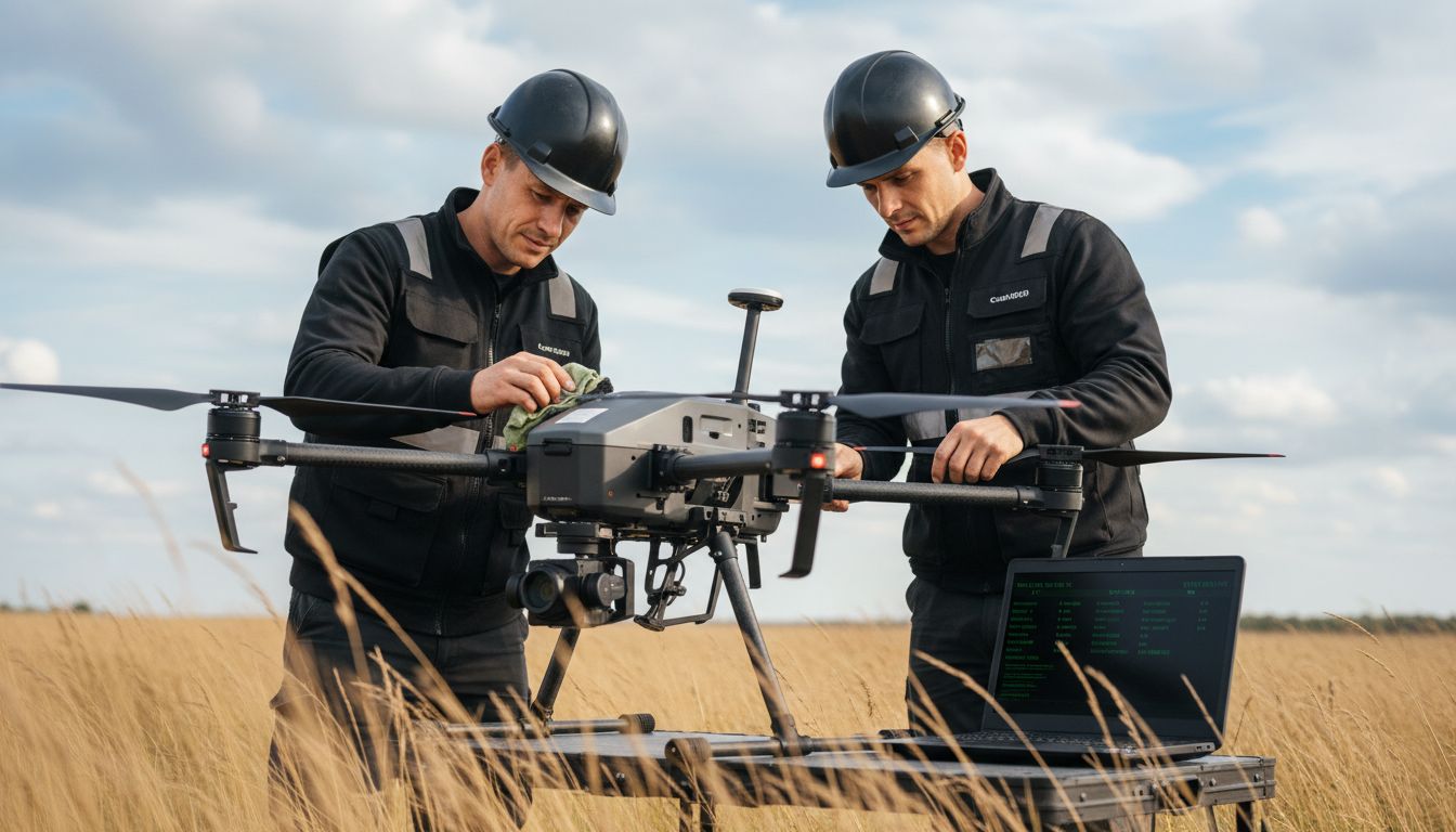 controllo attrezzatura drone