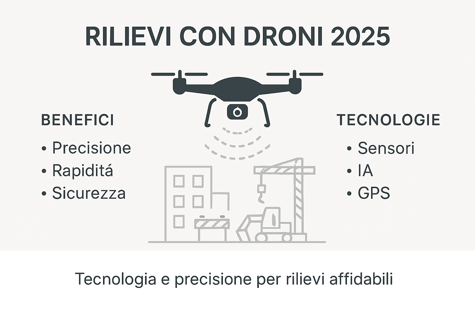 Infografica: come i droni stanno rivoluzionando i rilievi e i vantaggi che offrono