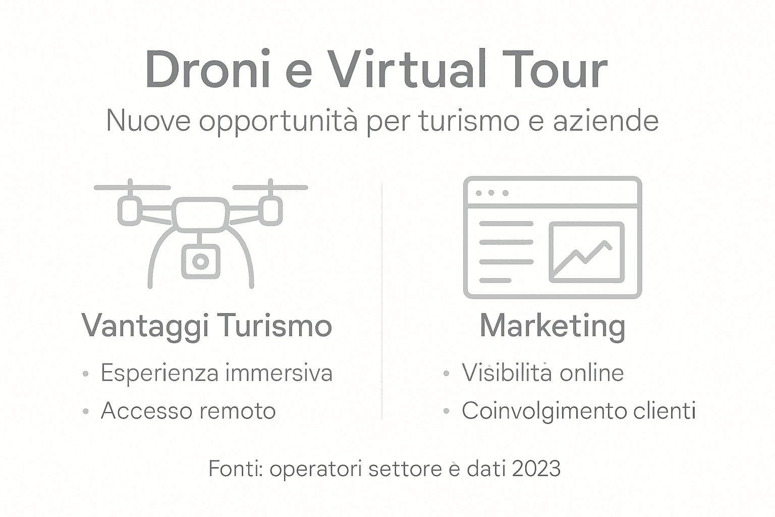 Infografica: come i droni stanno rivoluzionando il turismo e il marketing