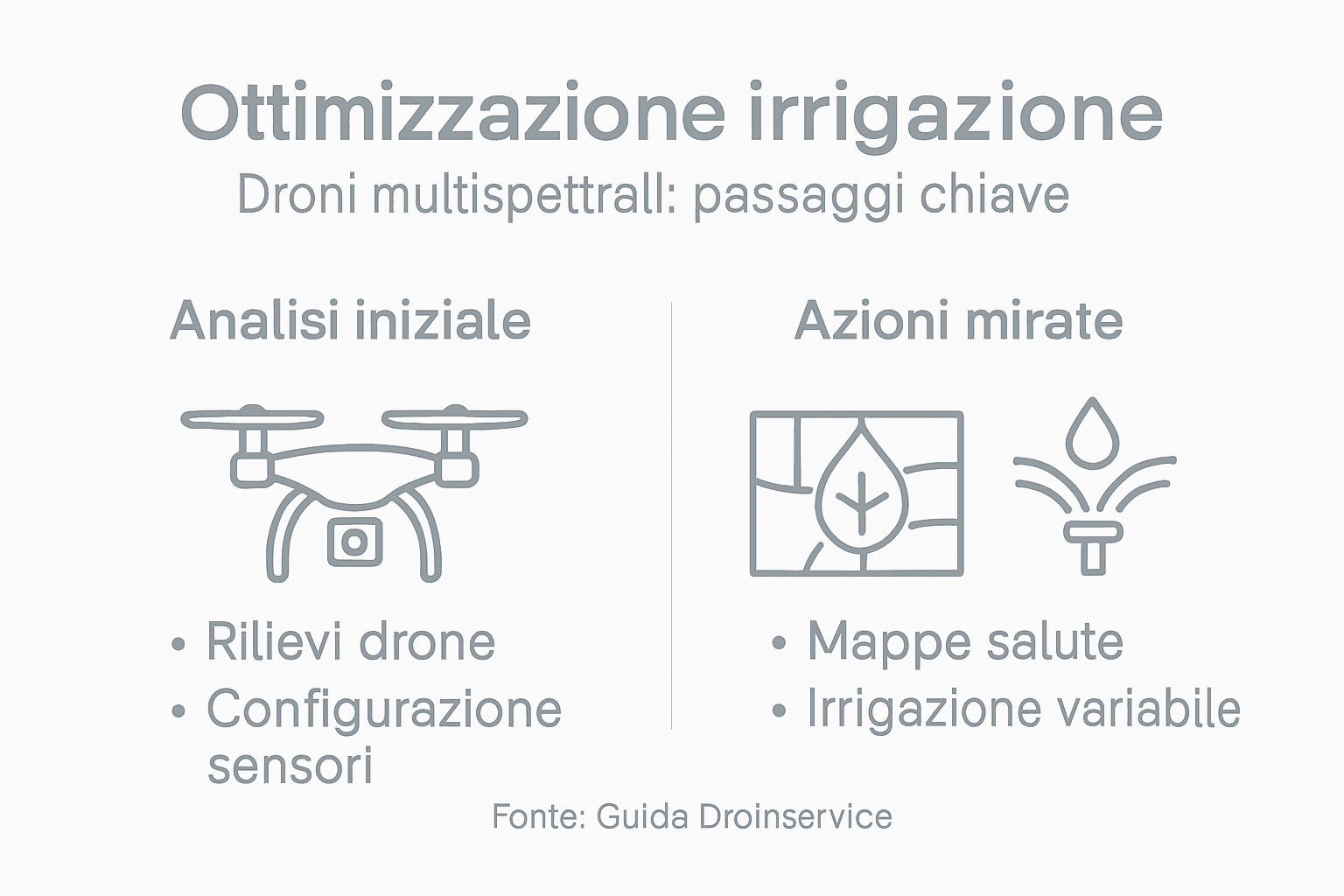 Infografica: come i droni stanno rivoluzionando l’irrigazione in agricoltura
