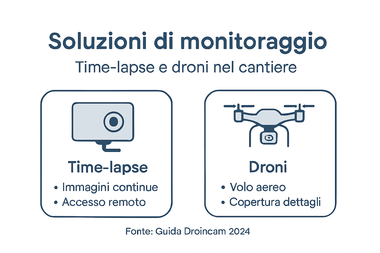 Infografica: le migliori soluzioni per il monitoraggio del cantiere