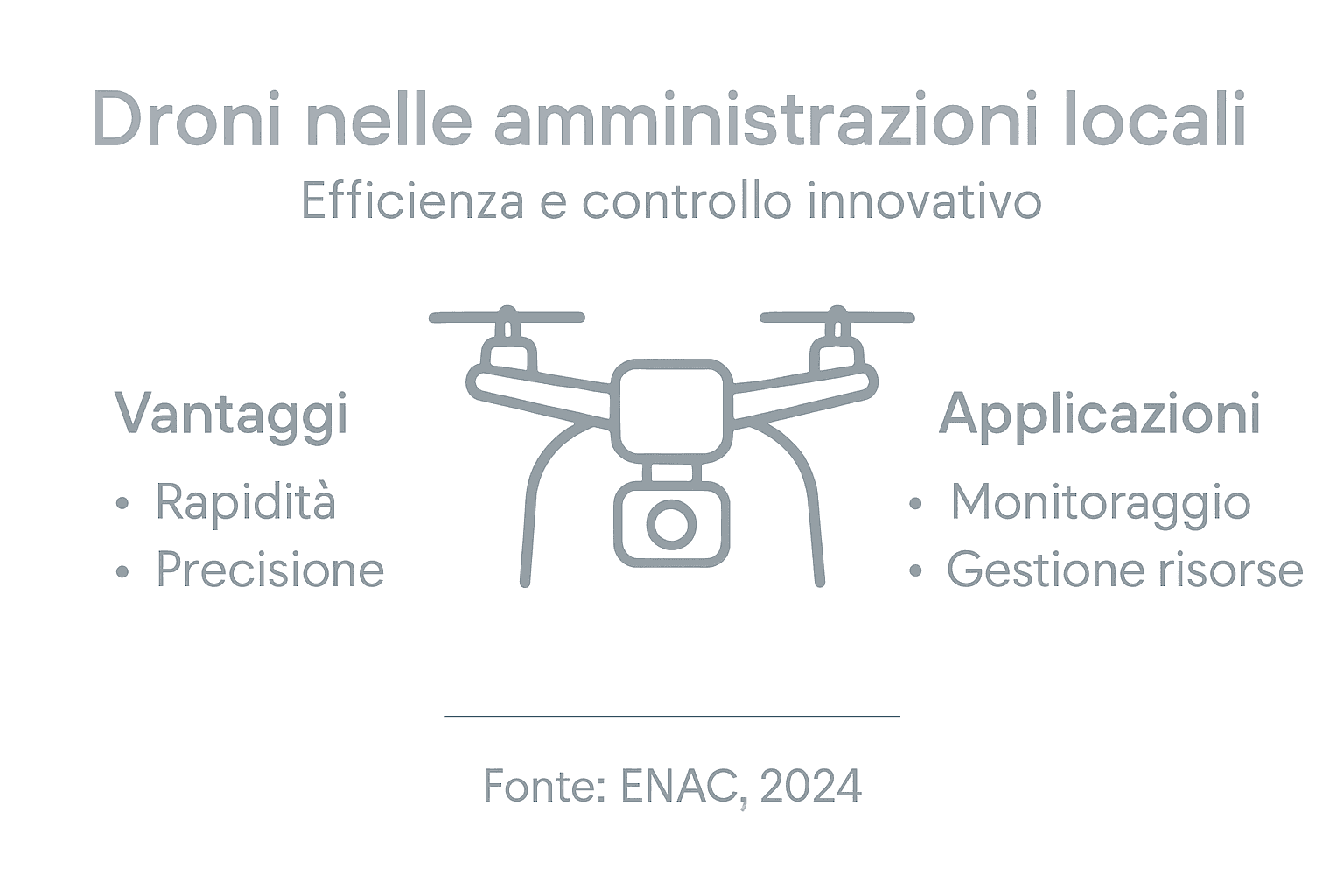 Infografica: tutti i vantaggi e gli utilizzi pratici dei droni sul territorio