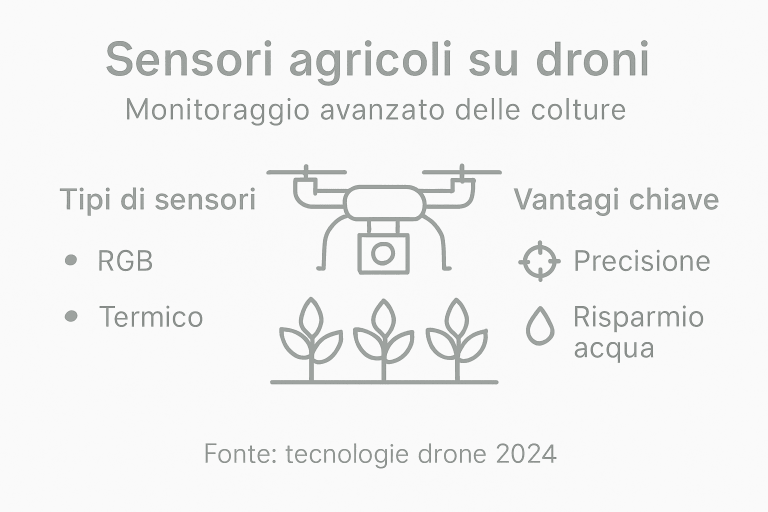 Infografica: i sensori dei droni al servizio dell’agricoltura