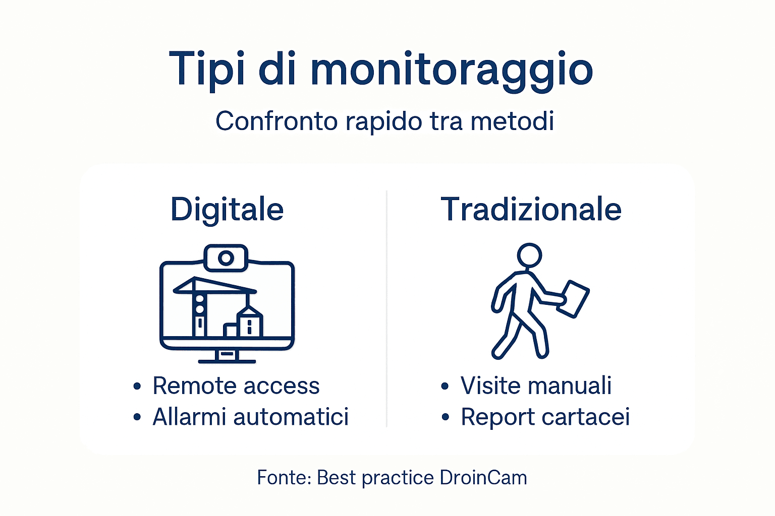 Infografica: confronto tra monitoraggio digitale e tradizionale
