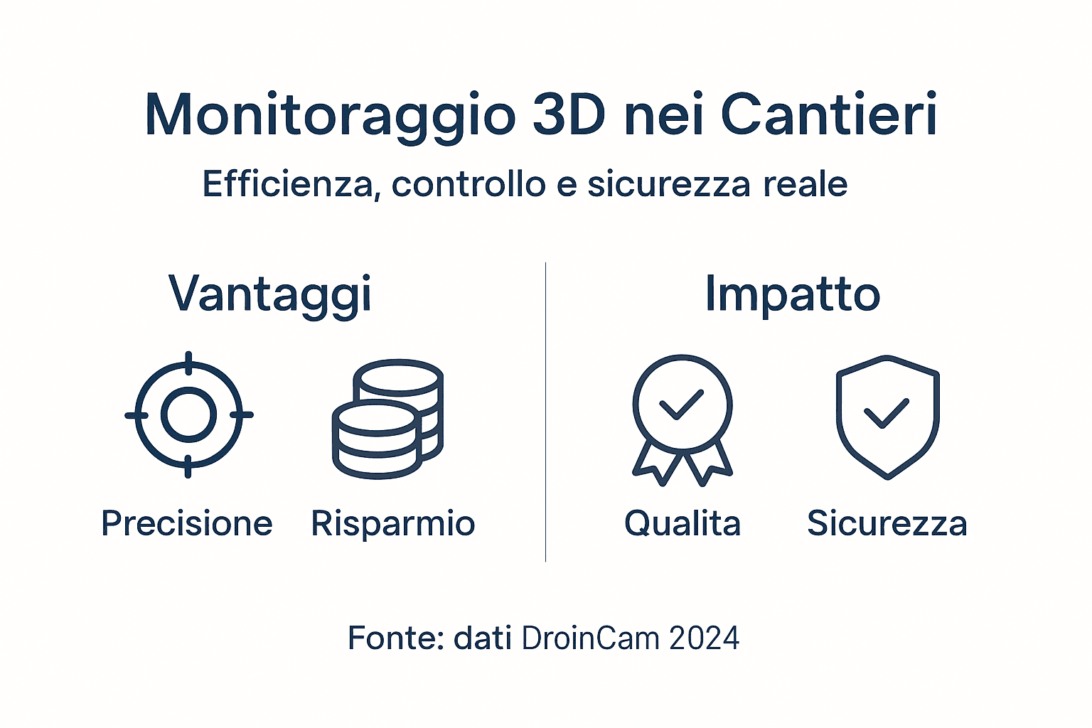 Infografica: tutti i vantaggi del monitoraggio 3D nei cantieri