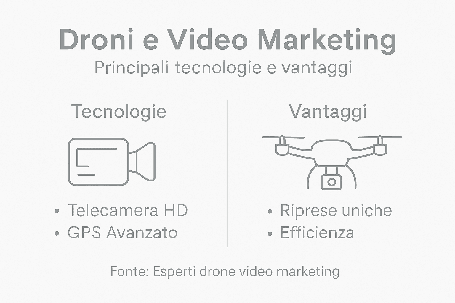 Infografica: le ultime tecnologie dei droni e i vantaggi nell’utilizzo dei video