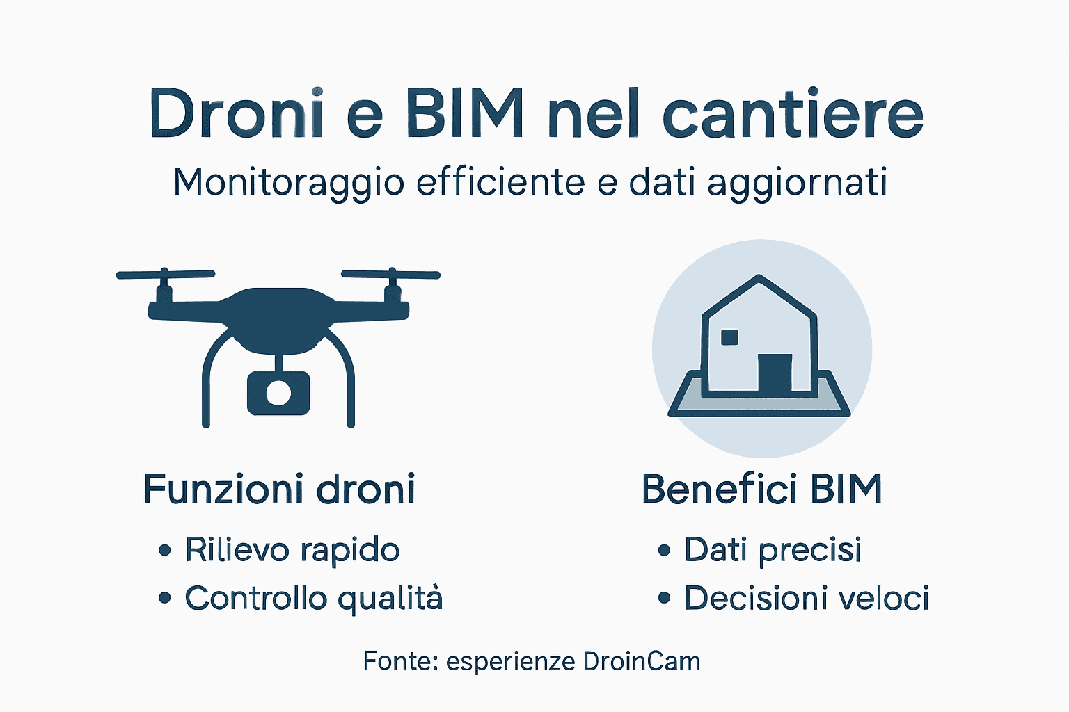 Infografica: come i droni e il BIM stanno rivoluzionando il monitoraggio dei cantieri