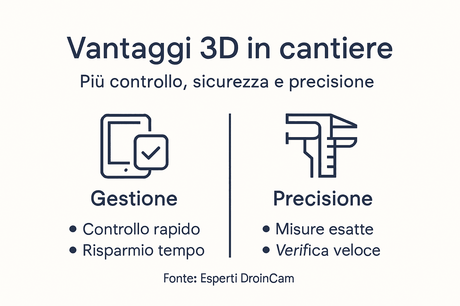Infografica: i principali vantaggi della documentazione 3D nei lavori in cantiere