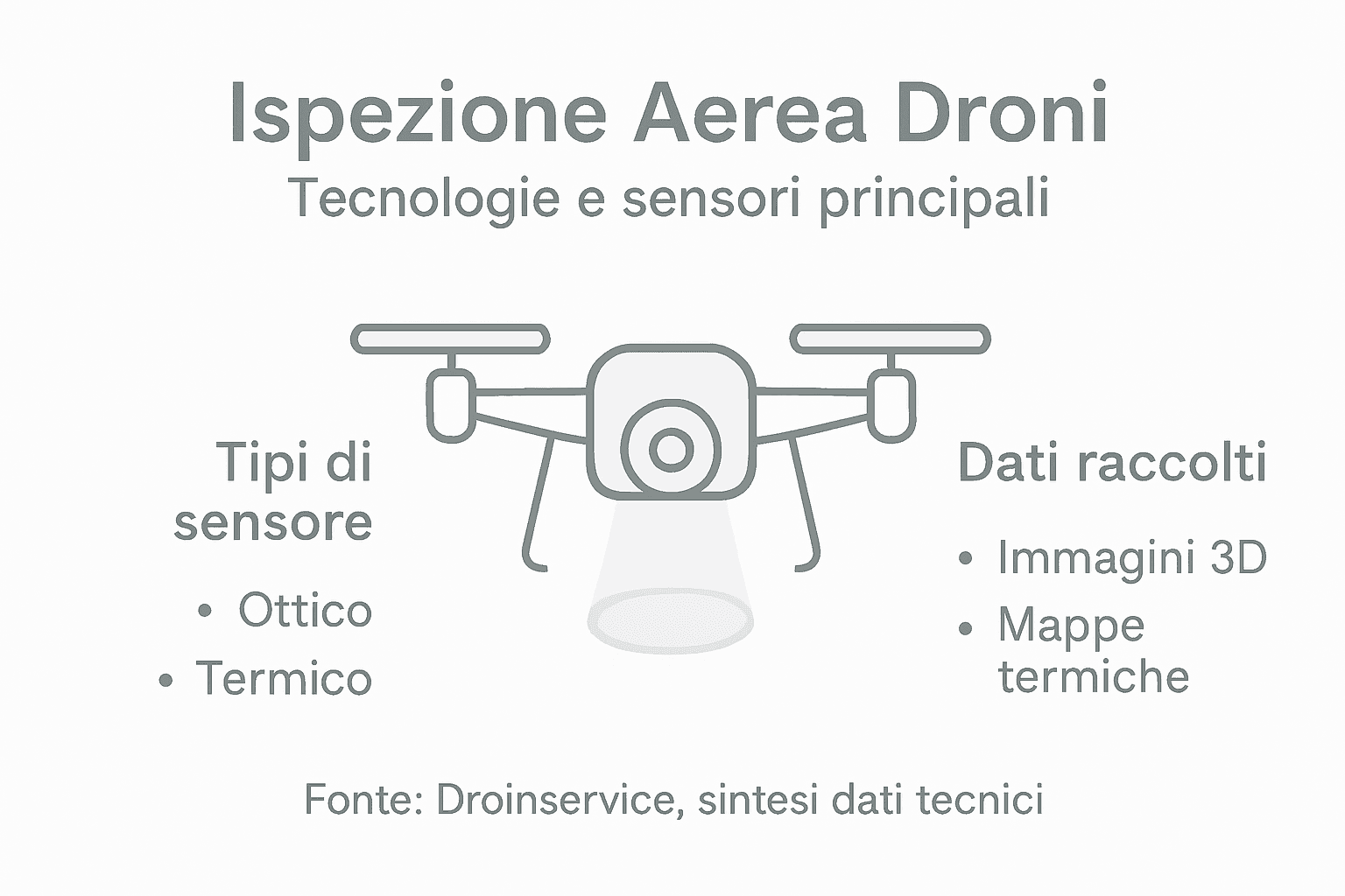Panoramica sulle tecnologie e sui sensori utilizzati nei droni