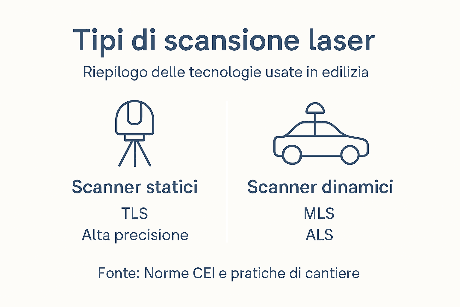 Infografica sulle tecnologie di scansione laser applicate all’edilizia