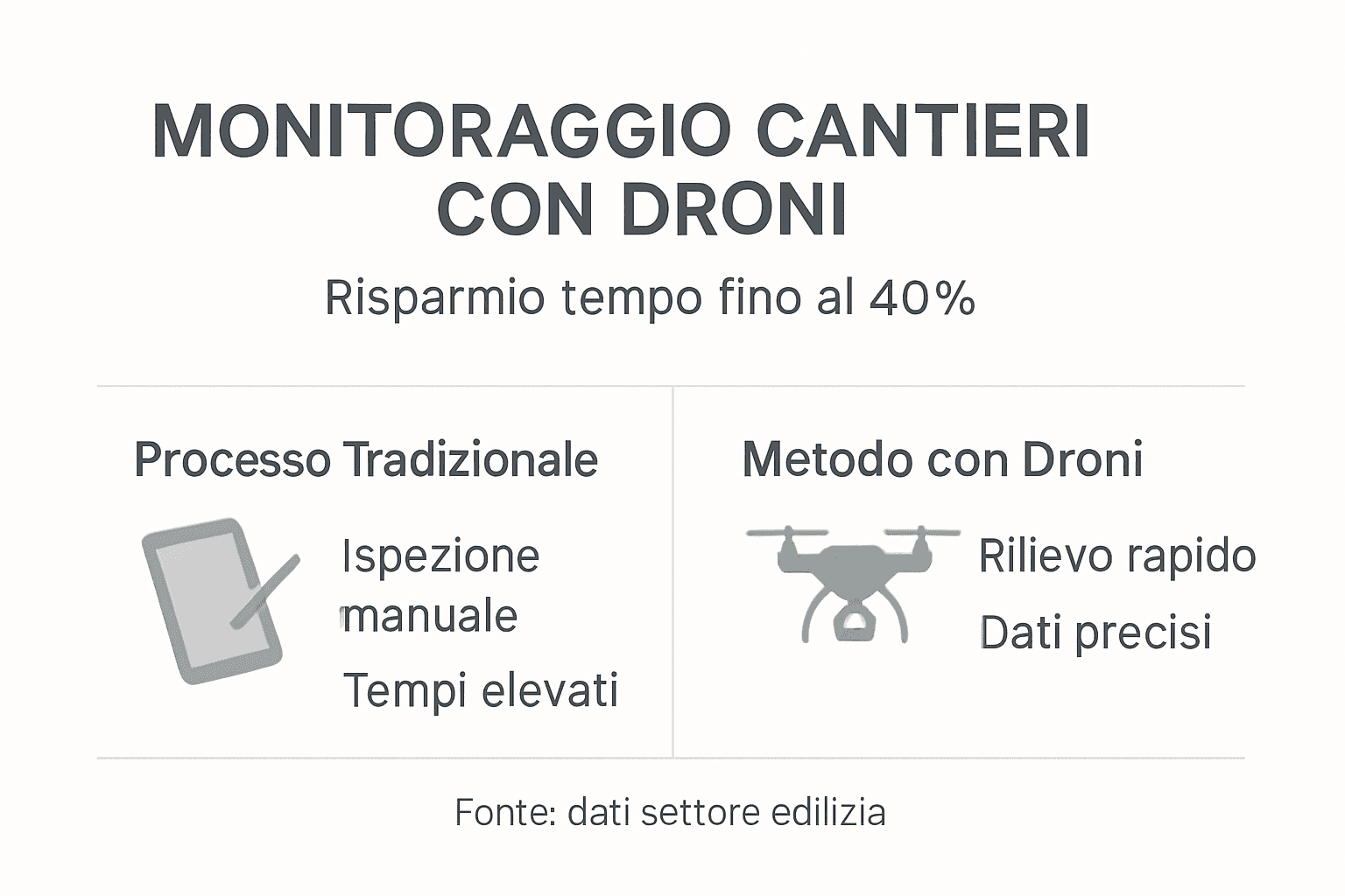 Infografica: come ottimizzare il controllo dei cantieri e guadagnare tempo prezioso