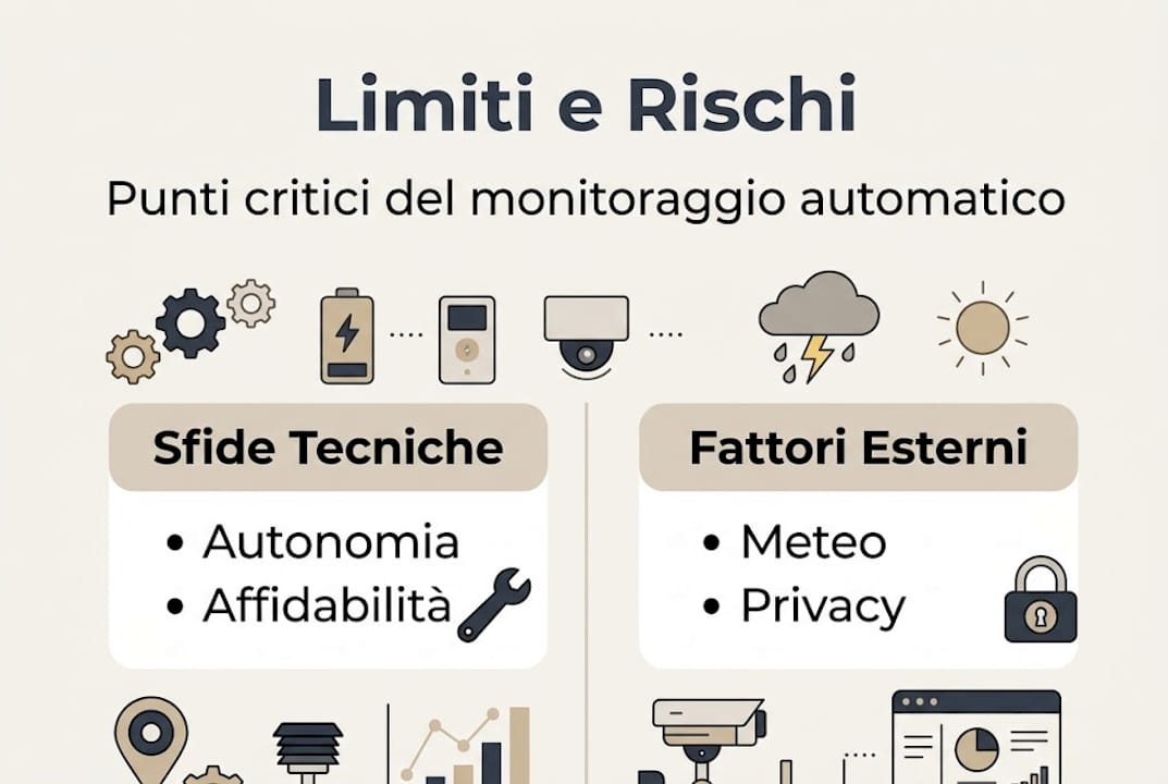 Infografica: quali sono i limiti e i rischi del monitoraggio in cantiere